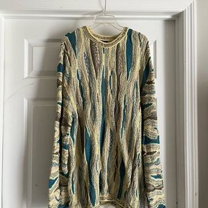 Vintage Coogi Sweater 3X, yellow made in Australia